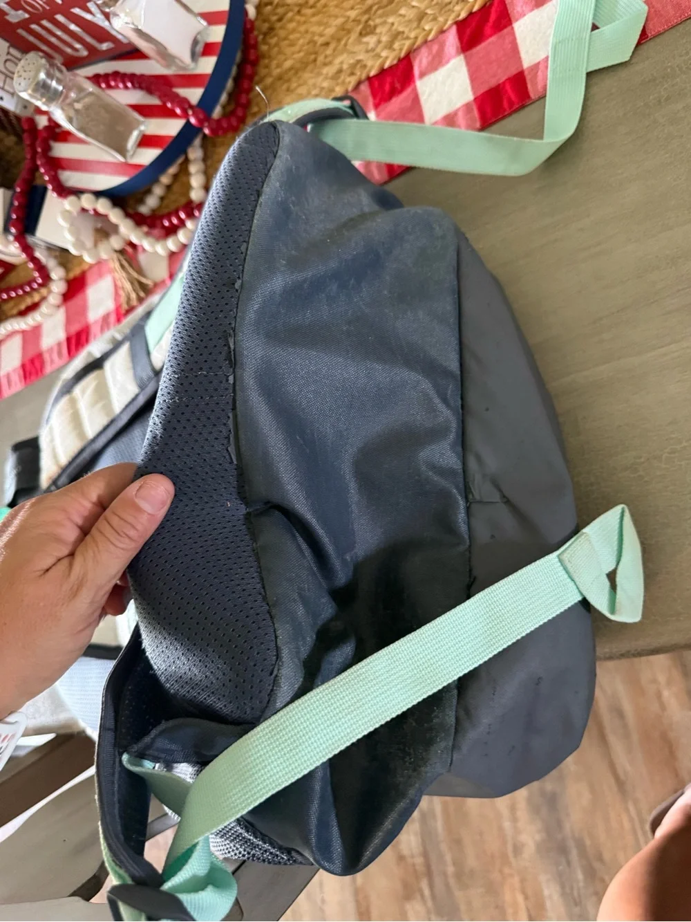 adidas Gray and White Backpack - Front-Opening Design